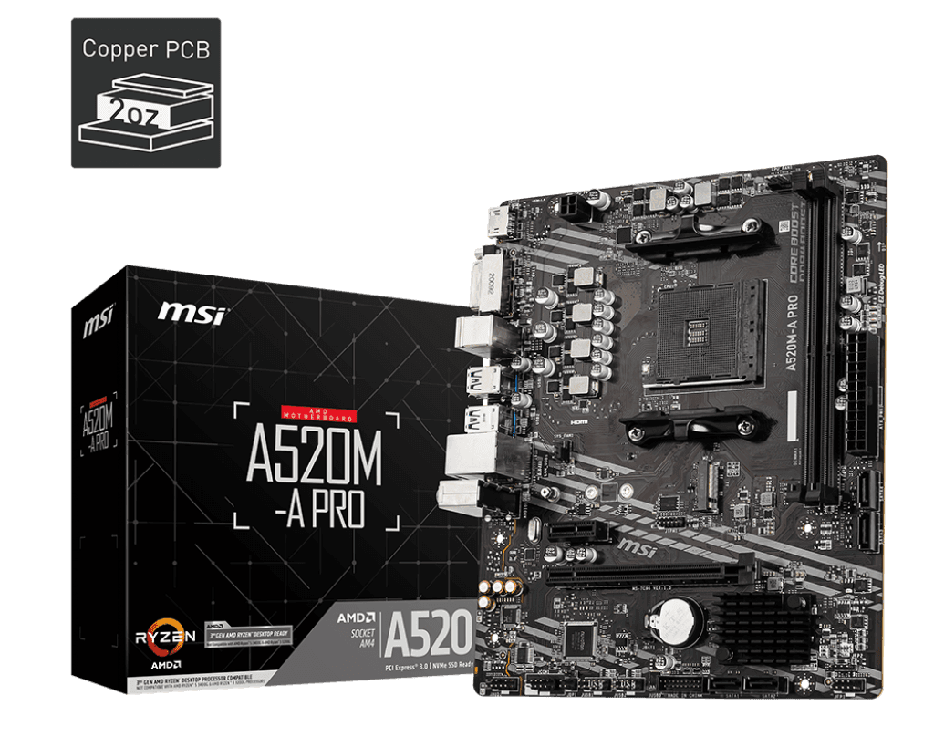 Mainboard MSI A520M-A PRO