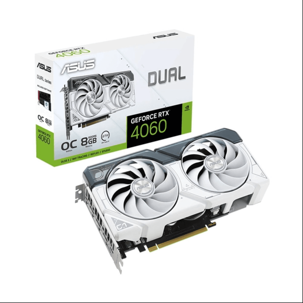 VGA ASUS Dual RTX 4060 EVO White OC Edition 8GB GDDR6