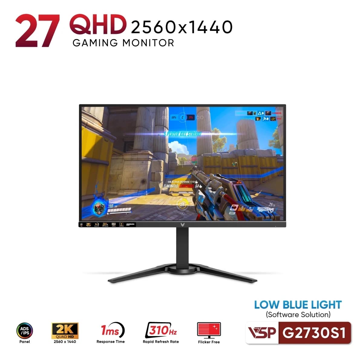 Màn hình VSP G2730QS1 27 inch 2K QHD IPS 310Hz 1ms