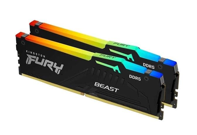 Ram Kingston FURY Beast RGB 32GB (2x16GB) DDR5 5200Mhz