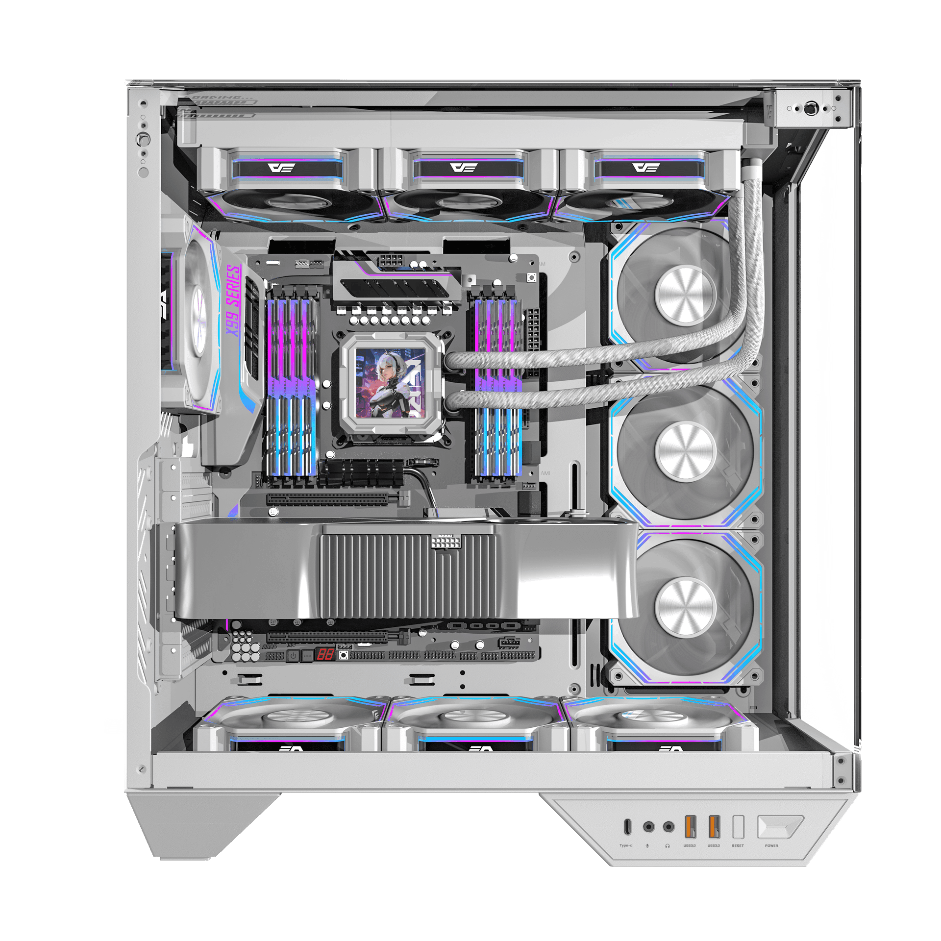 Vỏ Case DarkFlash DY470 White 
