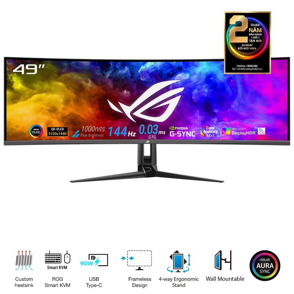 Màn Hình Gaming ASUS ROG Swift OLED PG49WCD 