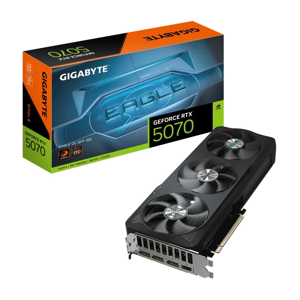 VGA Gigabyte RTX 5070 EAGLE OC SFF 12GB Black