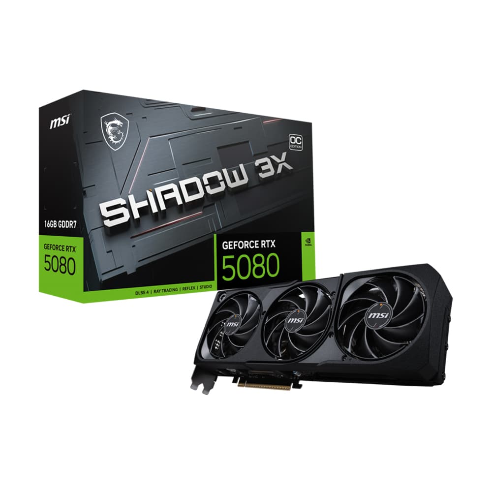 VGA MSI RTX 5080 16GB SHADOW 3X OC