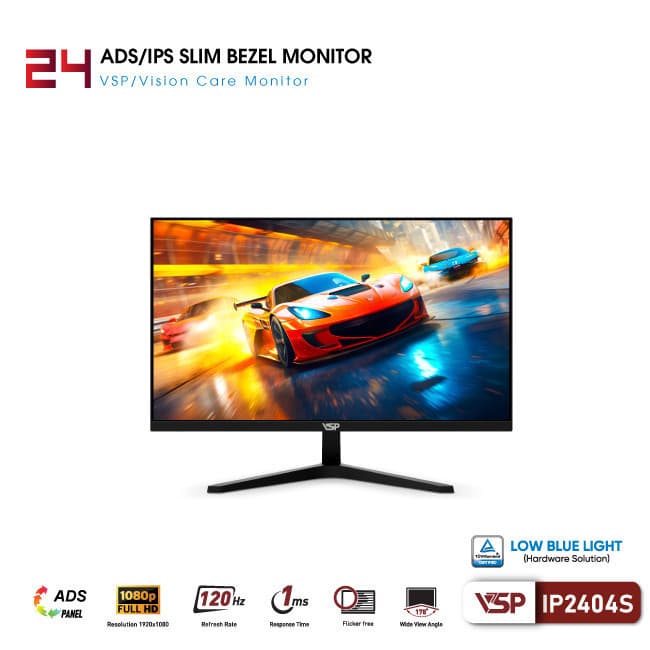 Màn hình VSP IP2404S 24INCH IPS FHD 120HZ 1ms Phẳng