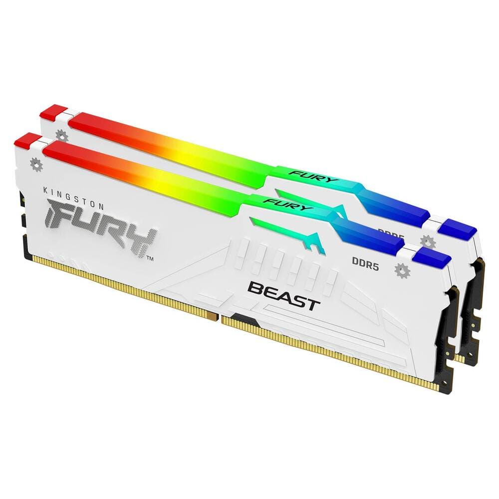 RAM PC DDR5 Kingston Fury Beast 16GB 6000MHz White