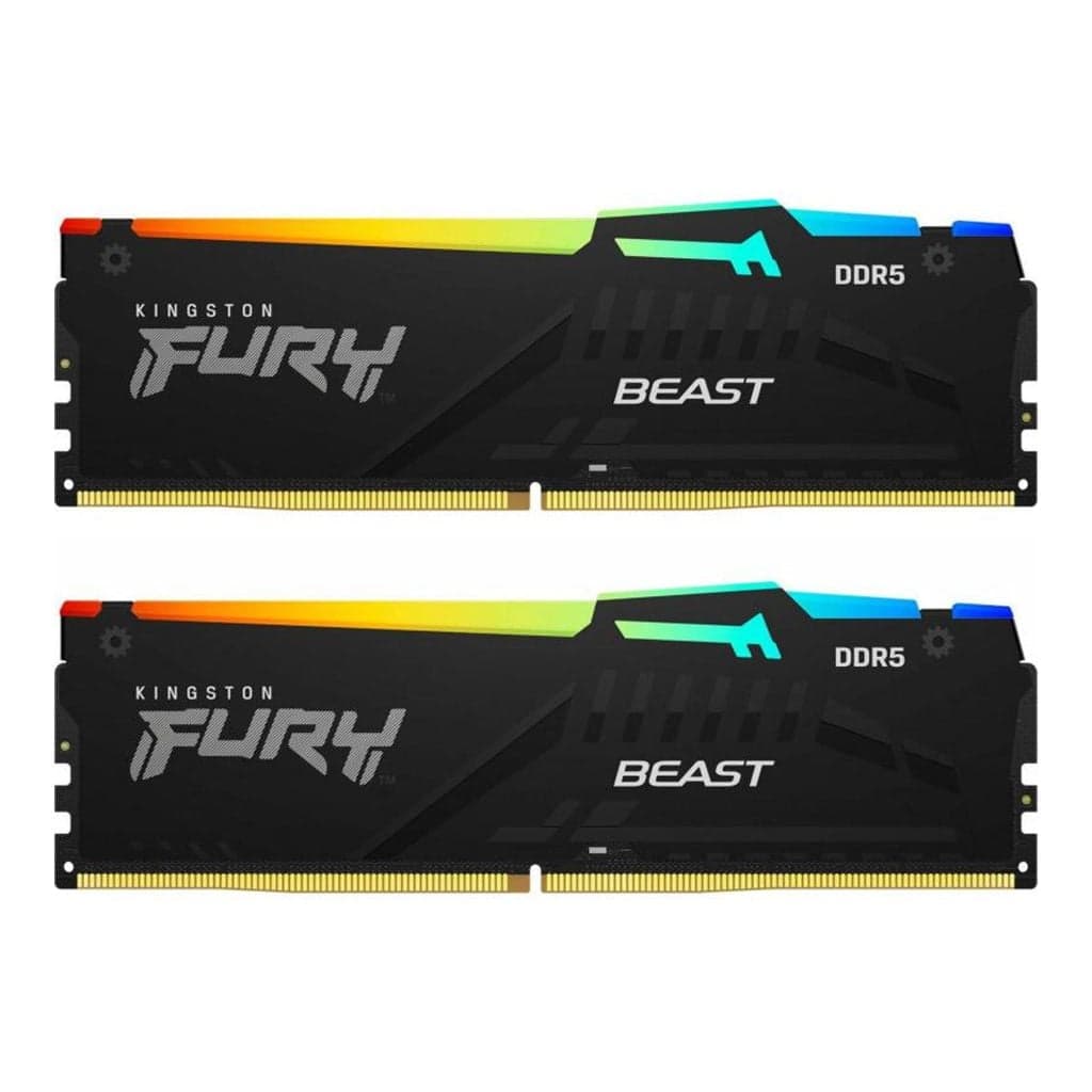 RAM Kingston FURY Beast RGB 64GB (2x32GB) DDR5 6000Mhz Black