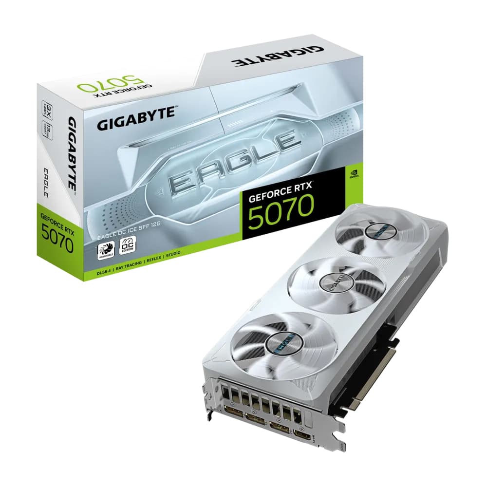 VGA Gigabyte RTX 5070 EAGLE OC ICE SFF 12GB Silver