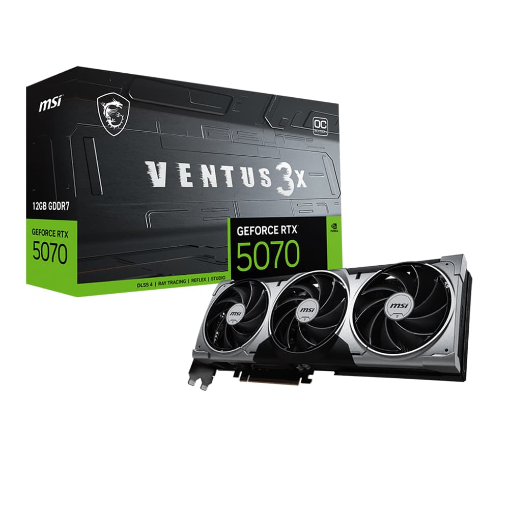 VGA MSI GeForce RTX 5070 12G VENTUS 3X OC