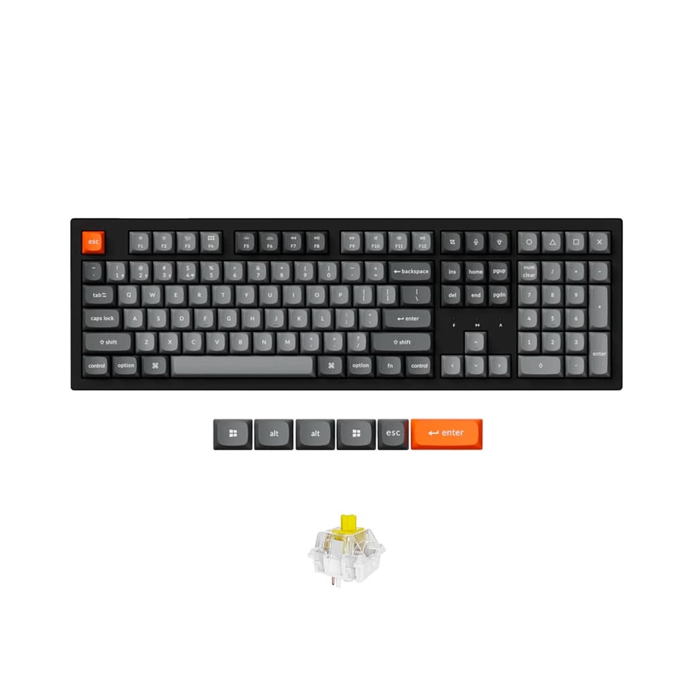 Bàn phím cơ không dây Keychron K10 Max QMK RGB Keychron Banana Switch