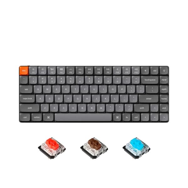 Bàn phím cơ không dây Keychron K3 Max White Led Gateron Red Switch