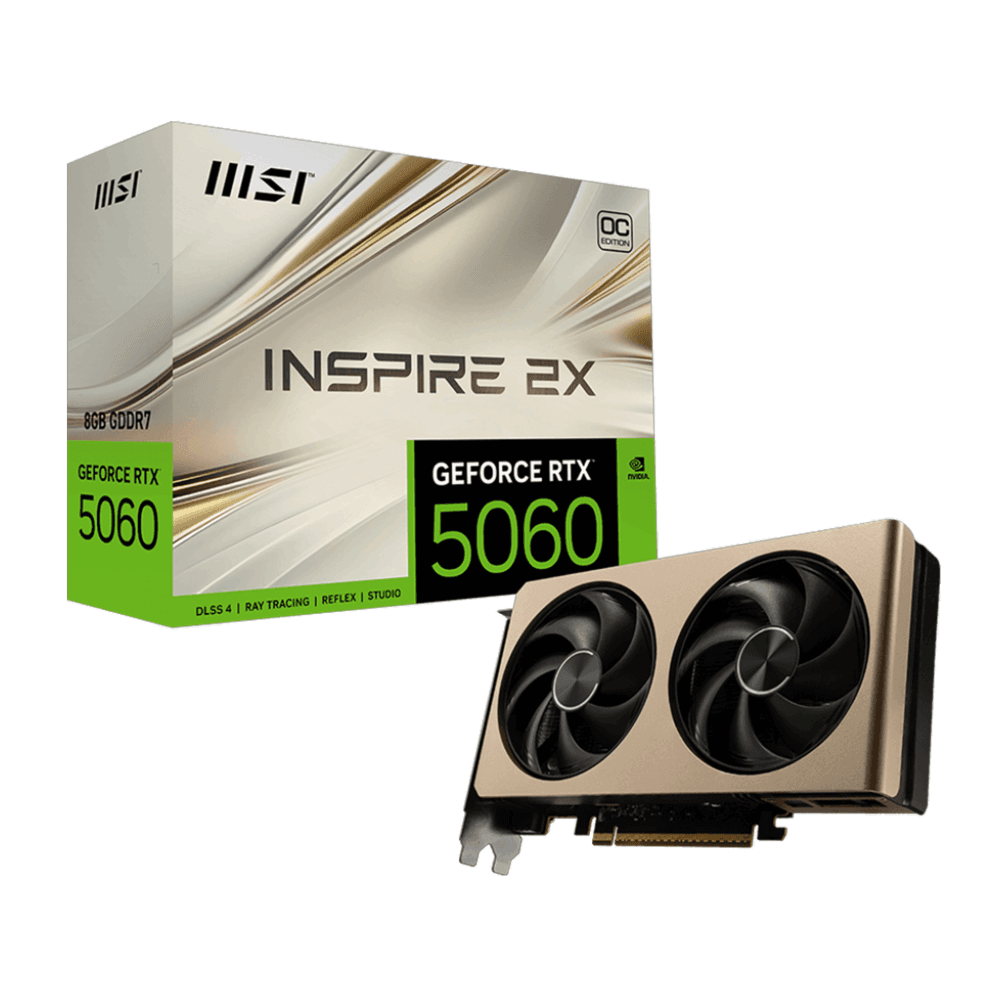 VGA MSI RTX 5060 8GB INSPIRE 2X OC