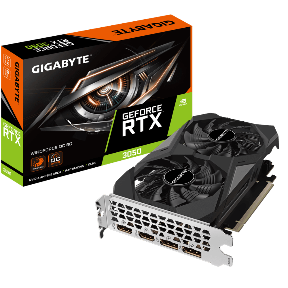 VGA Gigabyte RTX 3050 Windforce 6GB OC V2