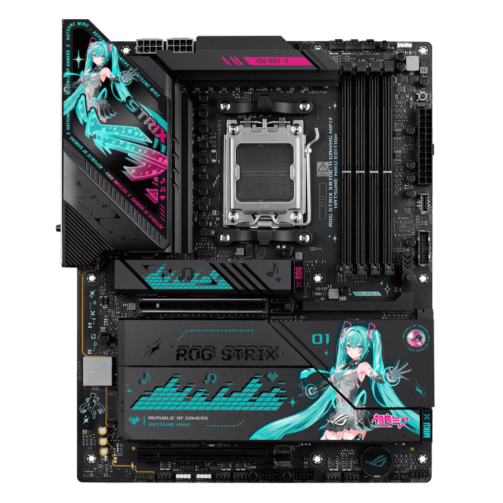 Mainboard ASUS ROG STRIX X870E-H GAMING WIFI 7 Hatsune Miku Edition