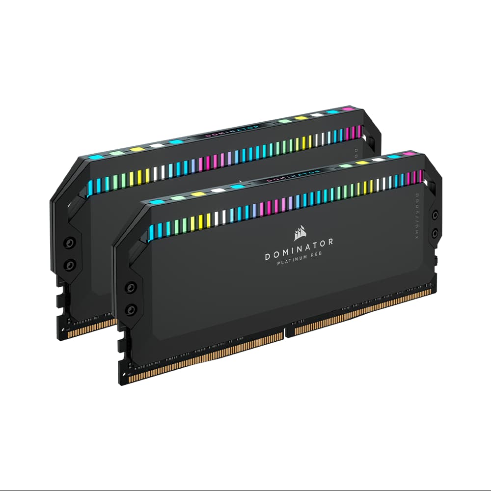 RAM Corsair DOMINATOR® PLATINUM RGB 32GB (2x16GB) DDR5 DRAM 5600MHz C36 Memory Kit Black