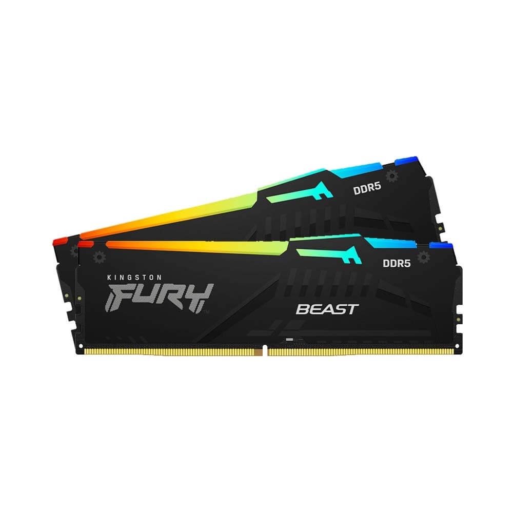 RAM Kingston FURY Beast RGB 32GB (2x16GB) DDR5 5200Mhz White